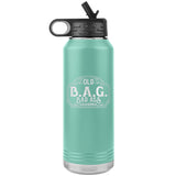 OLD B.A.G. BADASS GRANDMA OPEN ROAD GIRL (32 OUNCES) INSULATED WATER BOTTLE, 16 COLORS