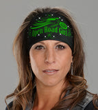 green Knotty Band Open Road Girl pullover headwraps with rhinestones