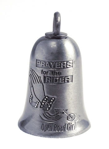 thumbnail image 2 of Guardian® Bell Guardian® Praying Hands With Rosary And Holy Cross Motorcycle Biker Luck Gremlin Riding Bell 2 of 13