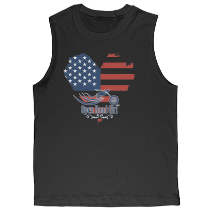 Open Road Girl (MEN'S STYLE) Muscle Tank Top, 2 COLORS