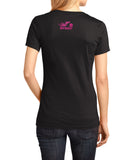 Live/Love/Ride Wing Ladies V-neck Tee, 4 Colors