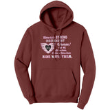 Pink/White Here is to Strong Independent Women UNISEX Pullover Hoodie, 9 COLORS