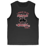 RED A Woman on her Motorcycle is a Beautiful Thing UNISEX Muscle Tank Top