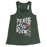 Rainbow Peace Love Ride Tank Top