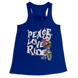 Rainbow Peace Love Ride Tank Top