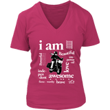 I AM...Inspiration Women's Open Road Girl V-Neck Shirt, 6 COLORS