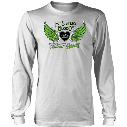 GREEN Not Sisters by Blood...Open Road Girl White Long Sleeve Tee