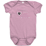 Pink/White Here is to Strong Independent Women BABY Onesies, 8 COLORS
