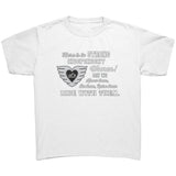 Grey/White Here is to Strong Independent Women CHILD Tee, 5 COLORS