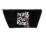 RAINBOW Peace, Love, Ride Large Accessory Bags, 2 Sizes