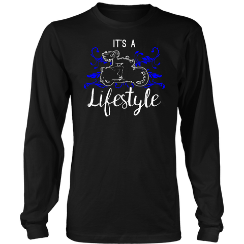 BLUE It’s a Lifestyle UNISEX Long Sleeve T-Shirt- Crewneck