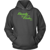 GREEN READY TO RIDE UNISEX PULLOVER HOODIE