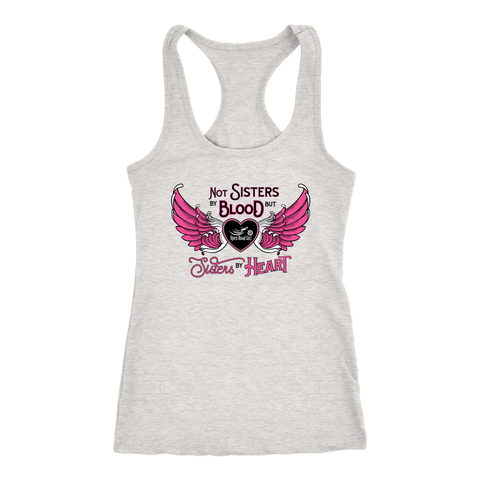 PINK Not Sisters by Blood...Open Road Girl Razorback Tank Top