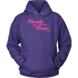 PINK READY TO RIDE UNISEX PULLOVER HOODIE