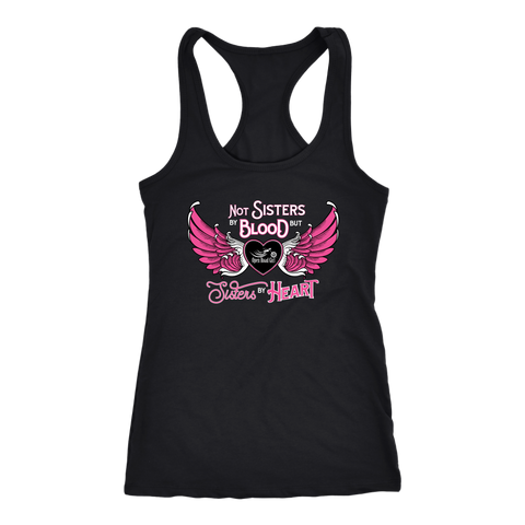 PINK Not Sisters by Blood...Open Road Girl Razorback Tank Top