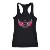 Black/Pink May your Angels Always Ride with You Tank Top (2) STYLES