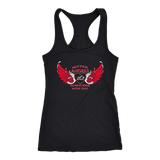 Black/Red May your Angels Always Ride with You Tank Top (2) STYLES
