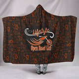 ORANGE/Black Open Road Girl Hooded Blanket, 2 Styles