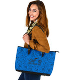 BLUE Scatter Open Road Girl PU Leather Tote