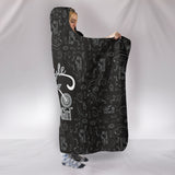GREY/Black Open Road Girl Hooded Blanket, 2 Sizes