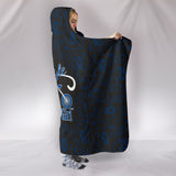 Blue/Black Open Road Girl Hooded Blanket, 2 Sizes