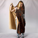 ORANGE/Black Open Road Girl Hooded Blanket, 2 Styles
