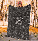 BLACK Scatter Open Road Girl Blanket