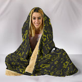 YELLOW/Black Open Road Girl Hooded Blanket, 2 Sizes