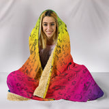 RAINBOW Open Road Girl Hooded Blanket, 2 Sizes