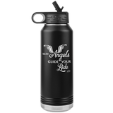 MAY YOUR ANGELS GUIDE YOUR RIDE 32 oz WATER BOTTLE TUMBLER