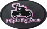 PATCH  I Ride My Own Oval Embroidered Patch, 8 COLORS