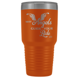 MAY YOUR ANGELS GUIDE YOUR RIDE (30 OUNCES) TRAVEL MUG, 12 COLORS