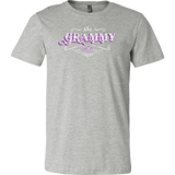 Grammy PINK/WHITE MEN'S STYLE Short Sleeve T-Shirt- Crewneck