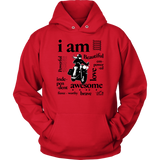 I AM...Inspiration UNISEX Open Road Girl Hoodie, 8 COLORS