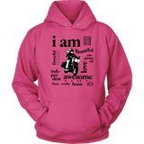 I AM...Inspiration UNISEX Open Road Girl Hoodie, 8 COLORS