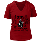 I AM...Inspiration Women's Open Road Girl V-Neck Shirt, 5 COLORS