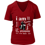 I AM...Inspiration Women's Open Road Girl V-Neck Shirt, 6 COLORS