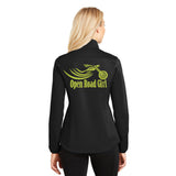 BLACK Open Road Girl Soft Shell Jacket - PICK YOUR LOGO COLOR!!