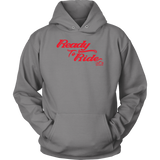 RED READY TO RIDE UNISEX PULLOVER HOODIE