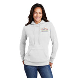 WHITE Open Road Girl Full PULLOVER Hoodie - CHOOSE YOUR LOGO COLOR!